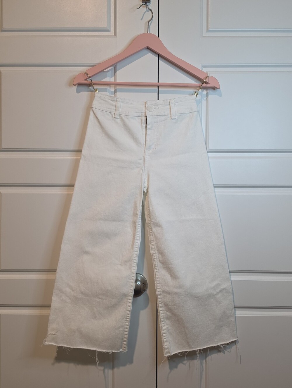 GB Girls White Wide-Leg Jeans Girls size 8